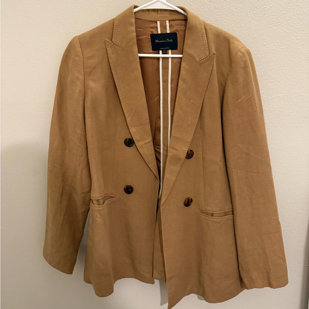 Massimo Dutti Tan Blazer